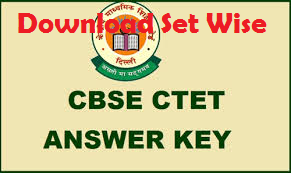 cbse ctet answer key