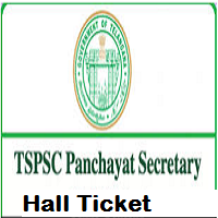TSPSC Panchayat Secretary Hall Ticket