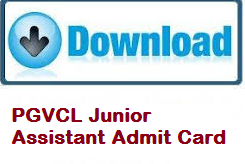 pgvcl junior assistant admit card
