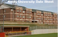 Amity University Date Sheet