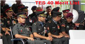Indian Army TES 40 Merit List