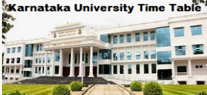 Karnataka University Dharwad Time Table