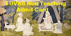 LUVAS Non Teaching Staff Admit Card
