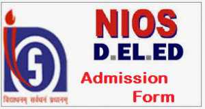 NIOS DElEd Admission Form