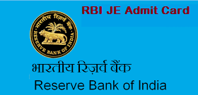Reserve Bank Junior Engineer Admit Card