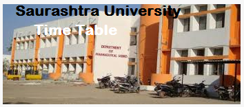 Saurashtra University time table