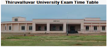 Thiruvalluvar University exam time table