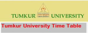 Tumkur University Time Table