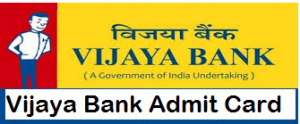 Vijaya Bank Admit Card