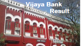 Vijaya Bank Probationary Assistant Manager Result