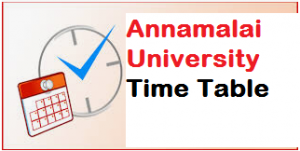 annamalai university time table