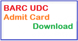 barc udc admit card