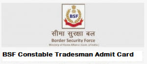 bsf constable tradesman admit card