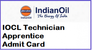 iocl technician apprentice admit card