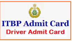 itbp constable driver admit card