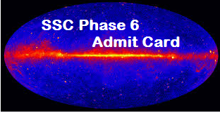 ssc phase 6 admit card