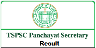 tspsc panchayat secretary result